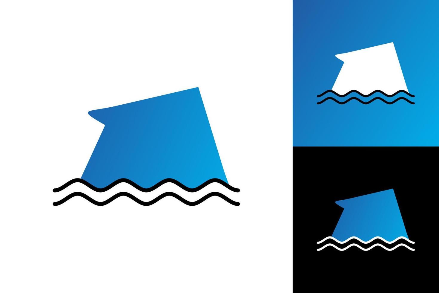 Illustration Vector Graphic of Sinking House Logo. Perfect to use for Technology Company