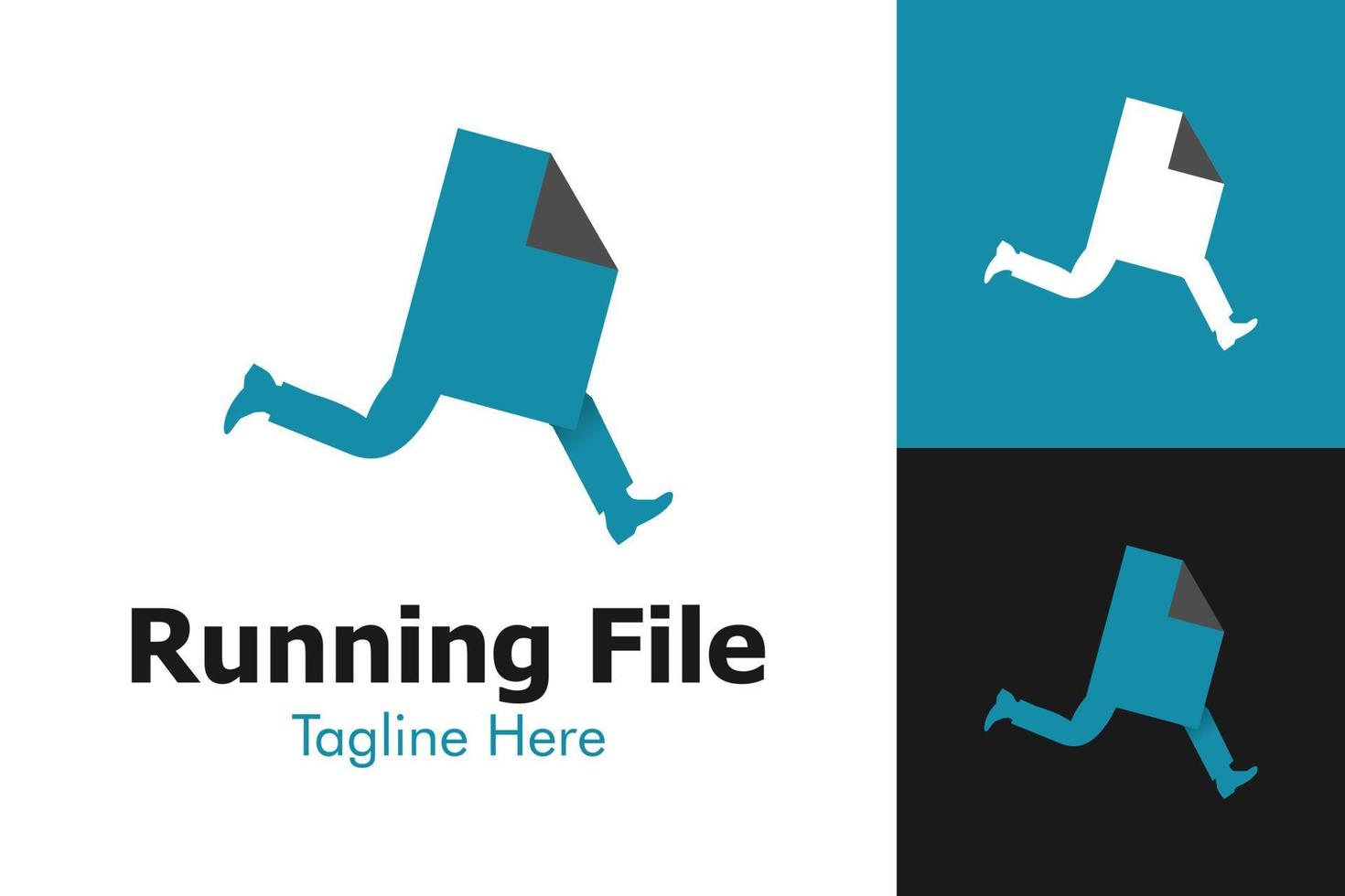 Illustration Vector Graphic of Running File Logo. Perfect to use for Technology Company