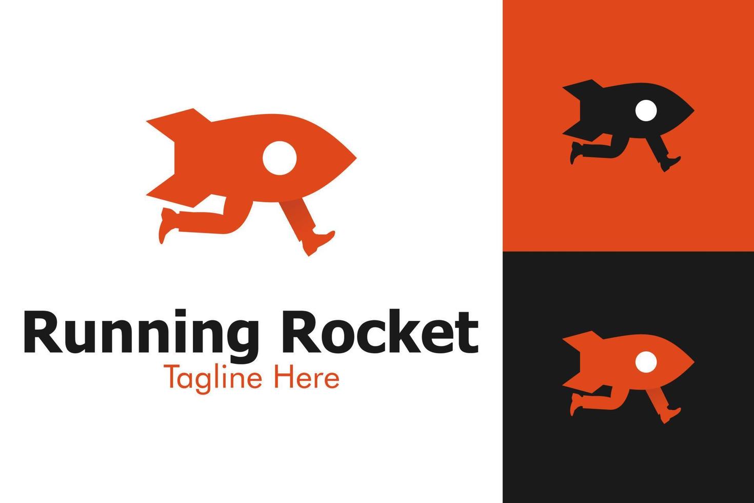 Illustration Vector Graphic of Running Rocket Logo. Perfect to use for Technology Company