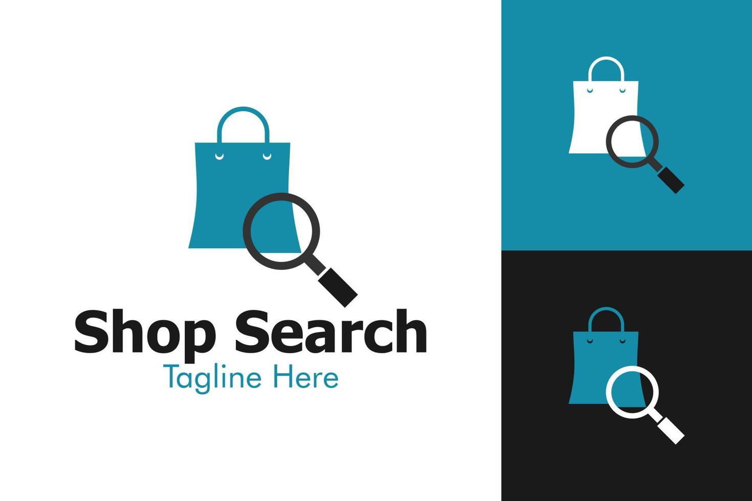 Illustration Vector Graphic of Shop Search Logo. Perfect to use for Technology Company