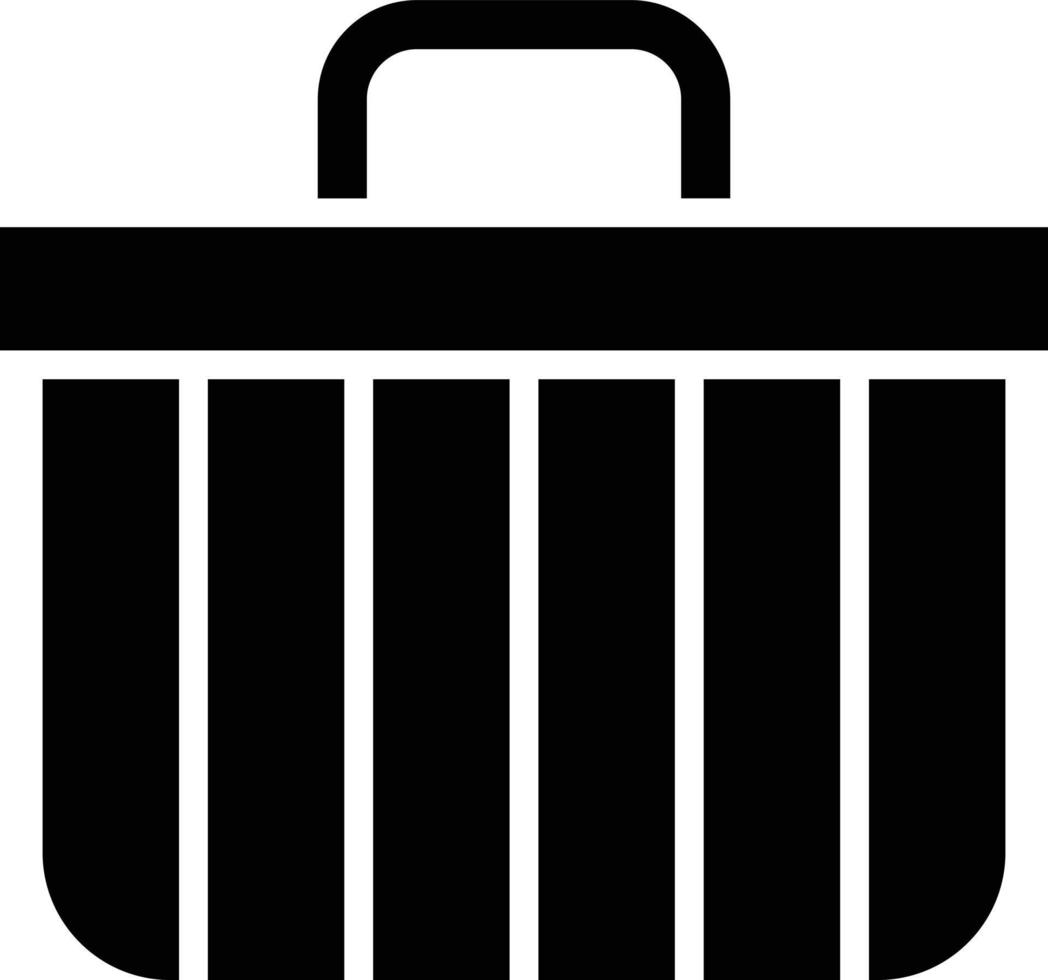 Picnic Basket Icon Style vector