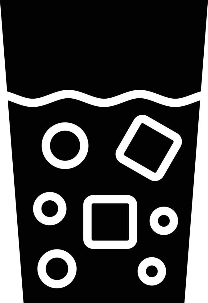 estilo de icono de agua vector