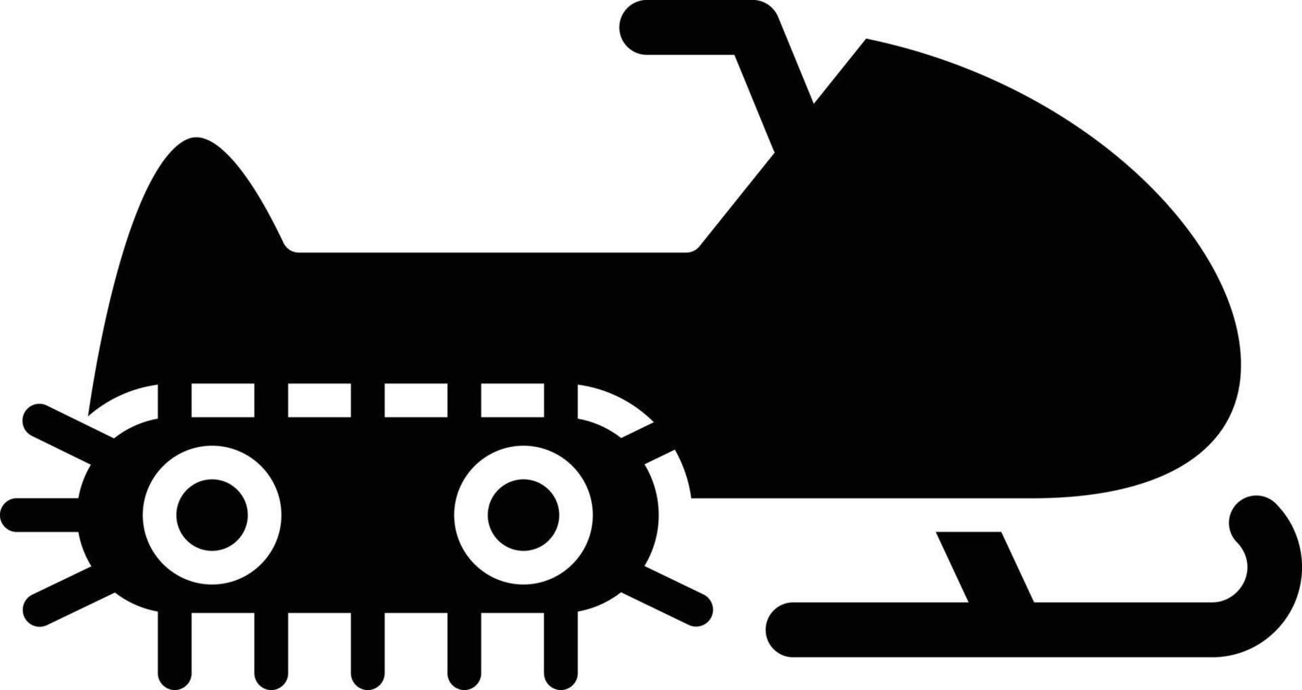 Snowmobile Icon Style vector