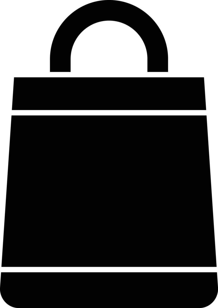 estilo de icono de bolsa de compras vector