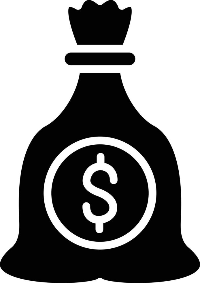 Money Bag Icon Style vector