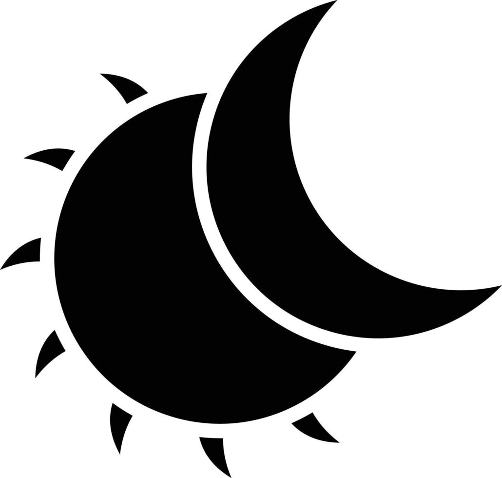 estilo de icono de eclipse vector