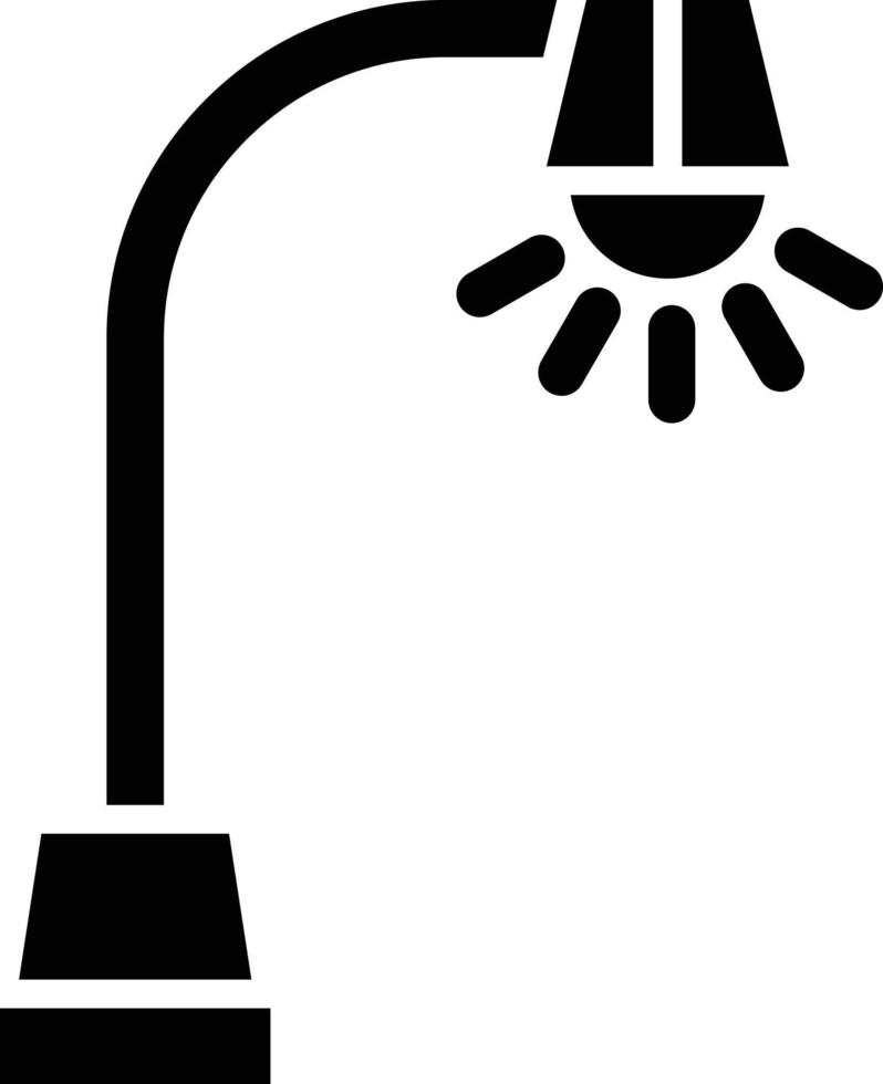 estilo de icono de luz de calle vector