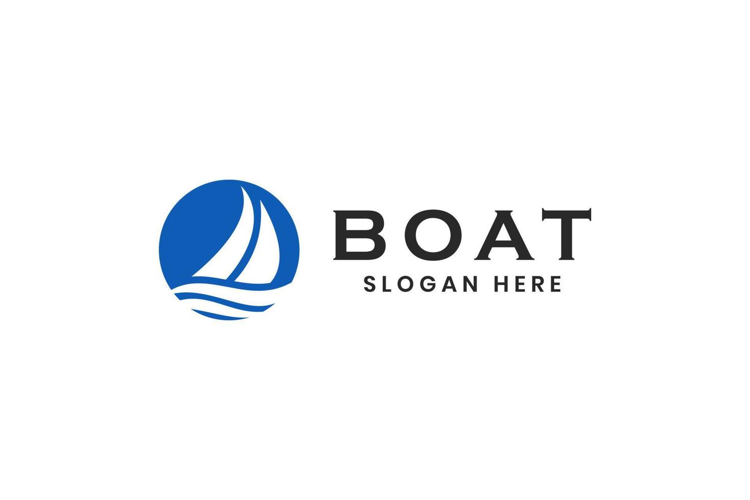 Boat icon logo design vector