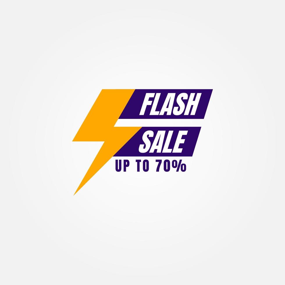 Flash sale banner design vector