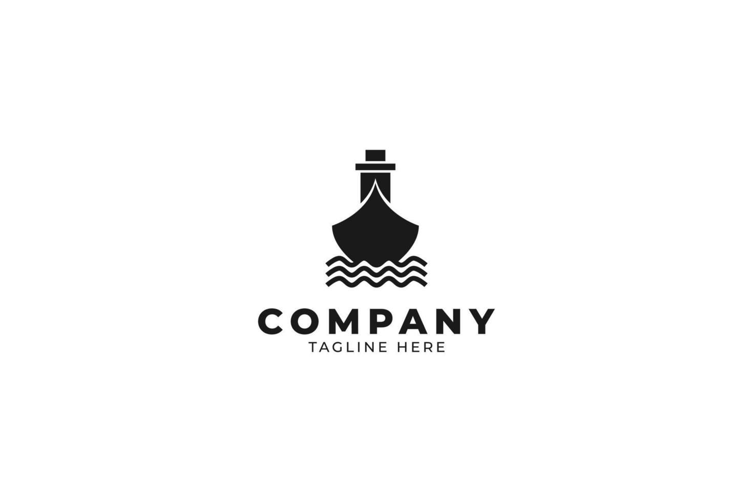 Cruise ship logo design vector