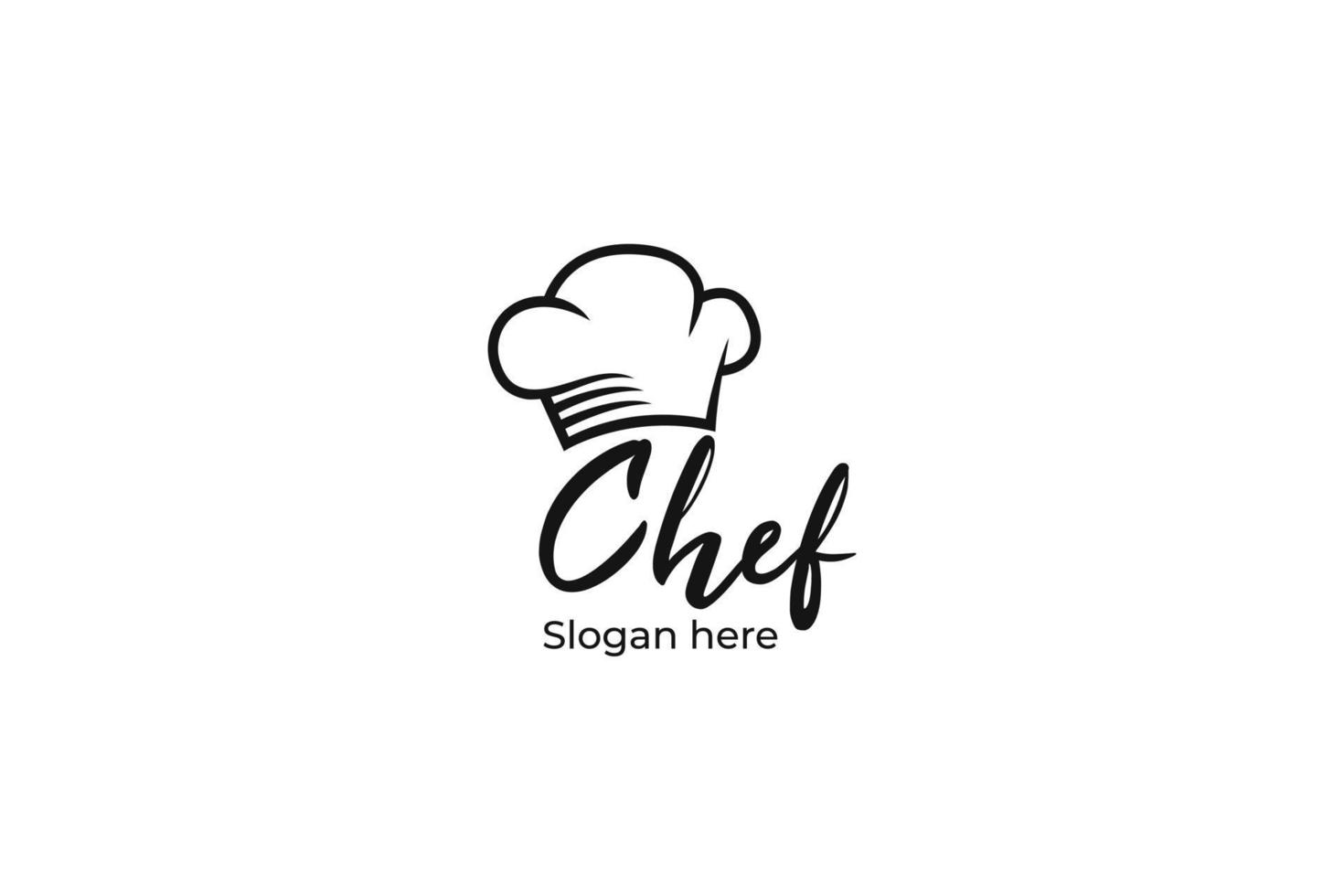 Good chef restaurant logo design vector template
