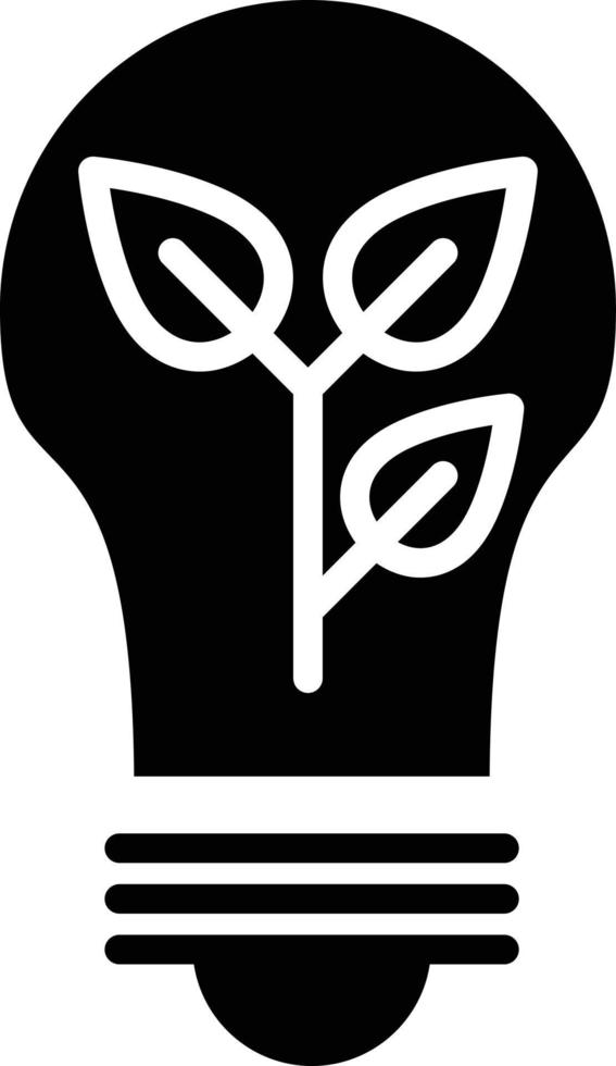 Eco Bulb Icon Style vector