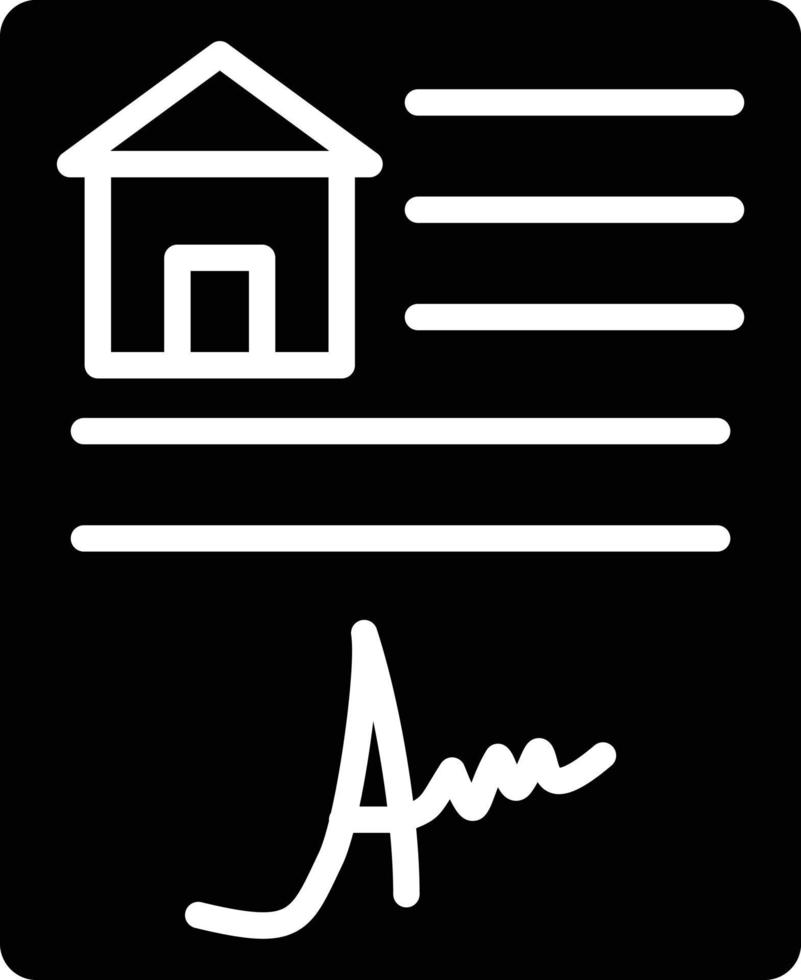 House Contract Icon Style vector