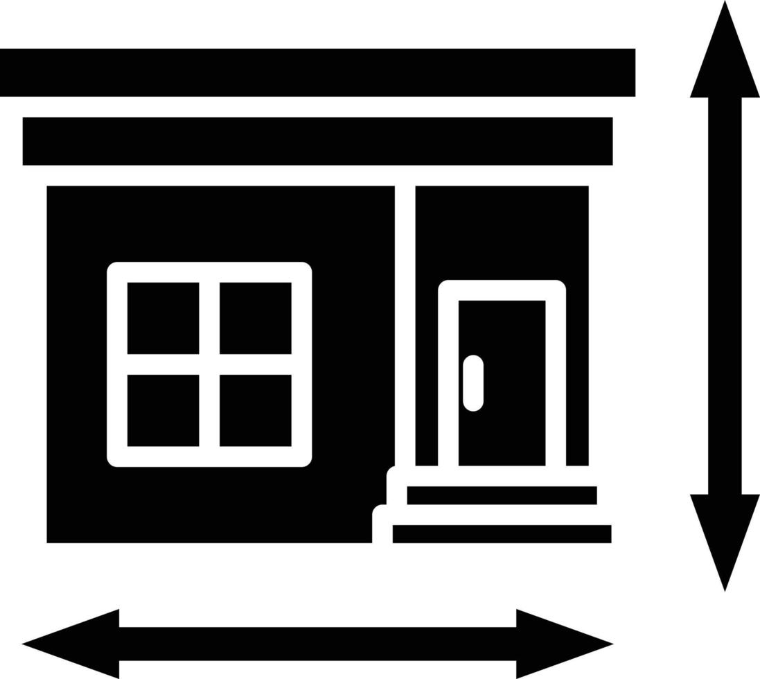 House Measurement Icon Style vector