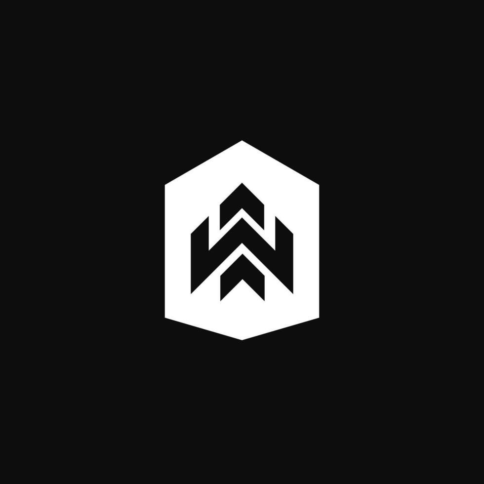 WS monogram logo design vector