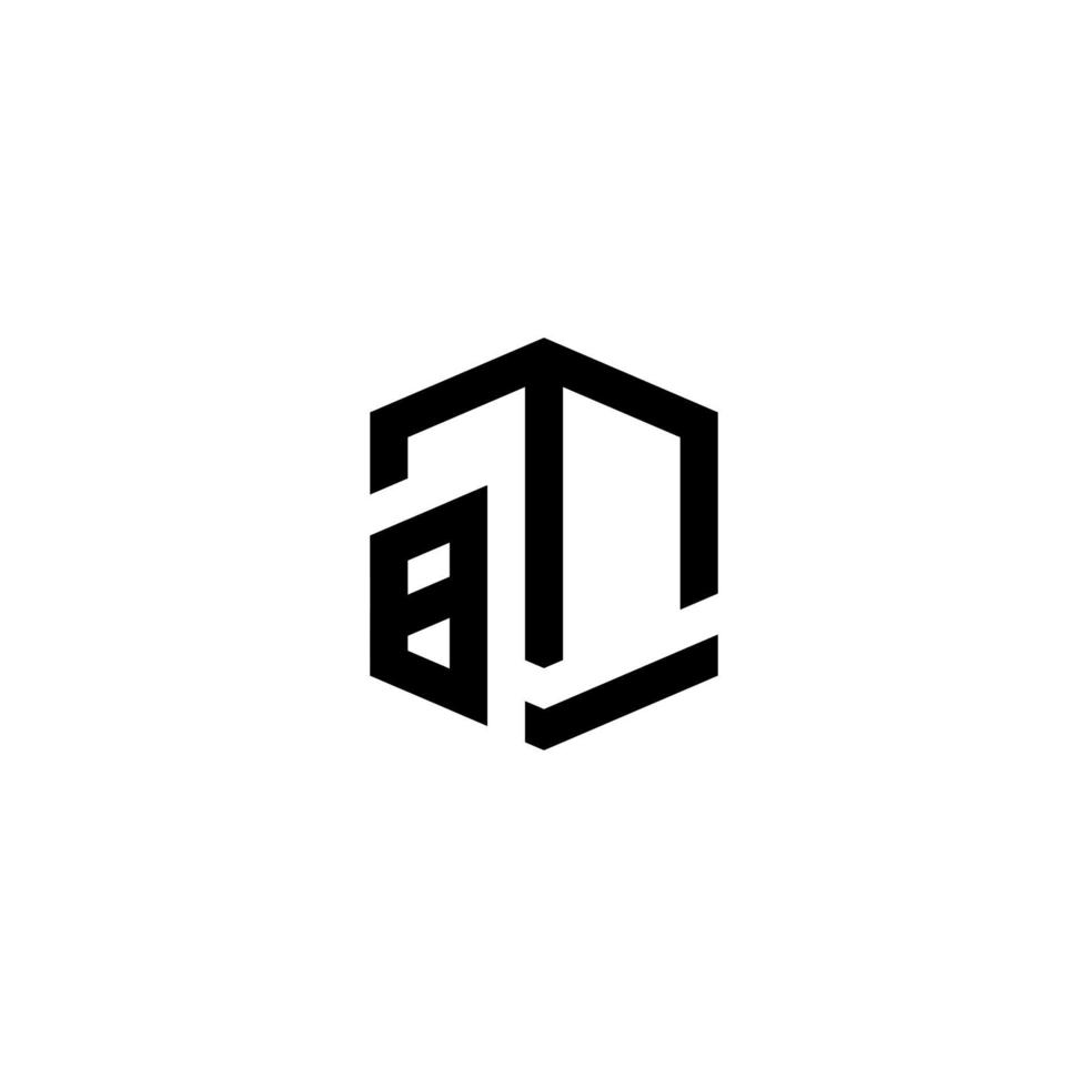 BM initial letter logo design vector