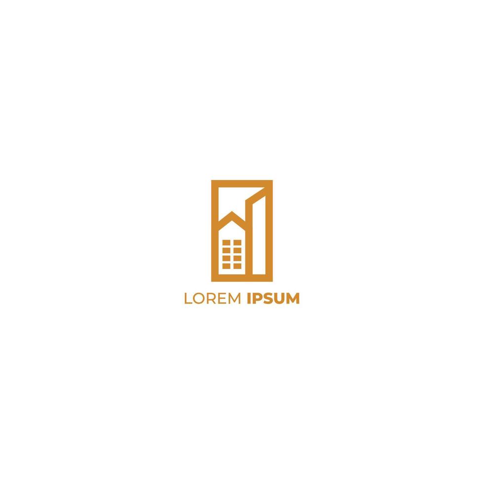 Real estate logo design vector