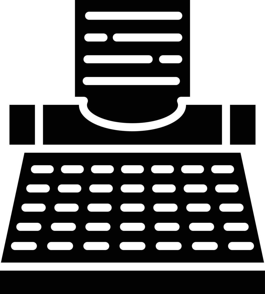 Typewriter Icon Style vector