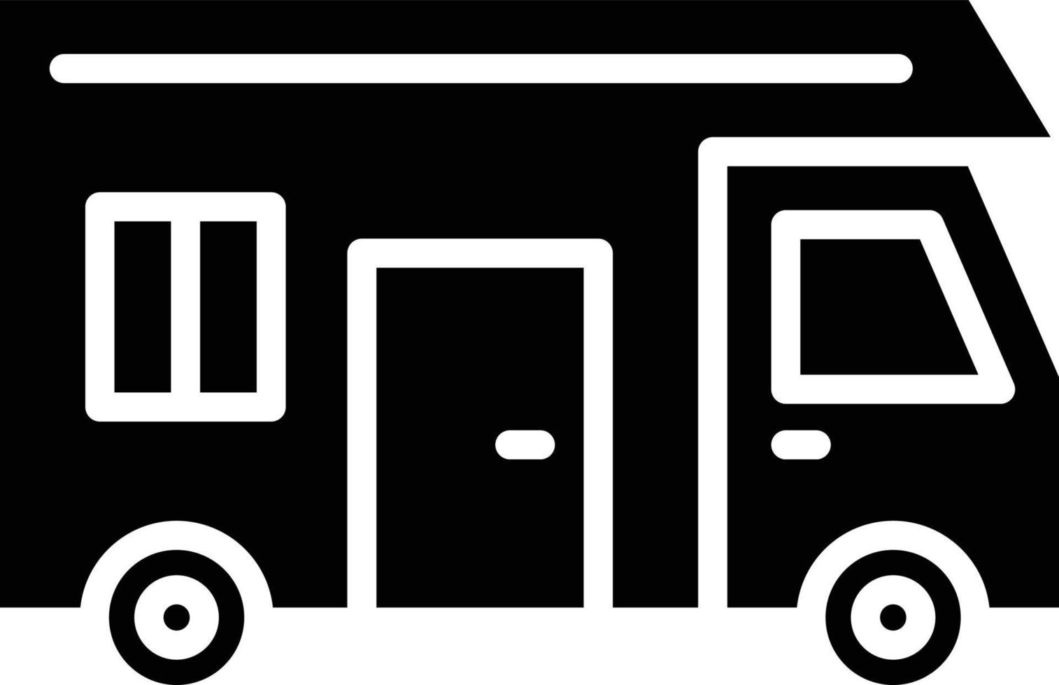 Camper Van Icon Style vector