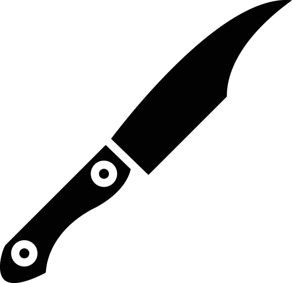 estilo de icono de cuchillo vector