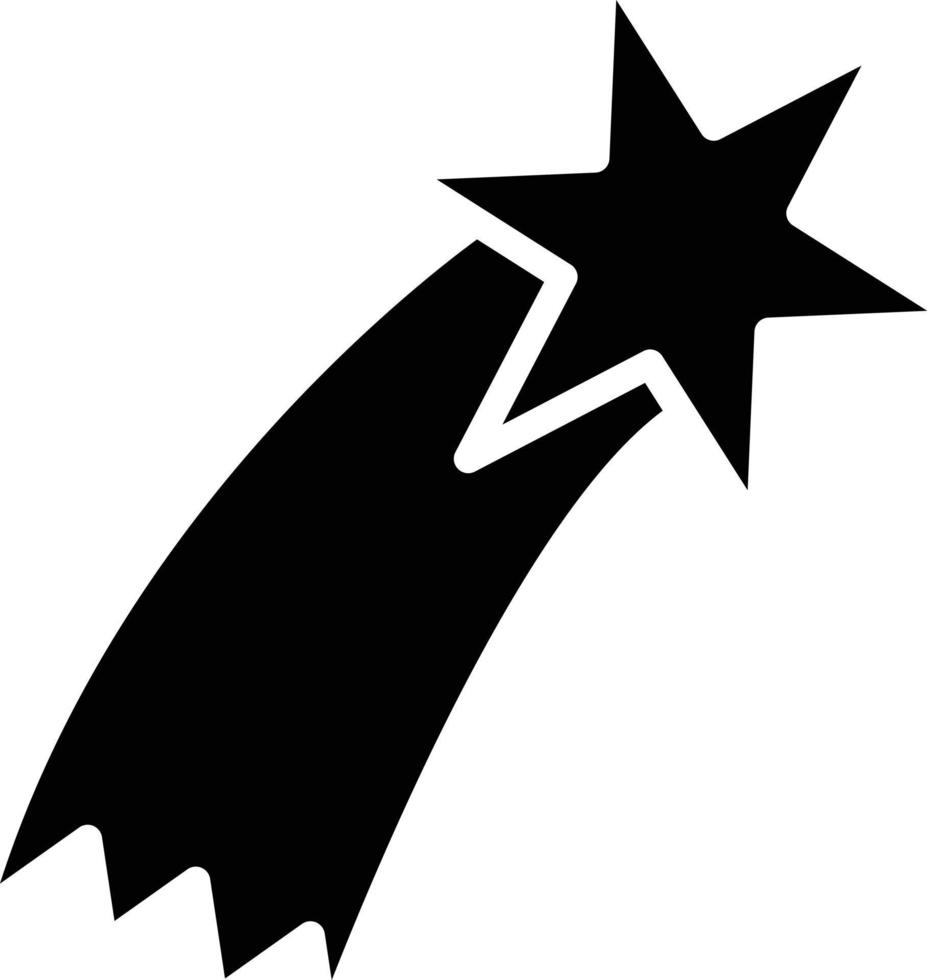 Shooting Star Icon Style vector
