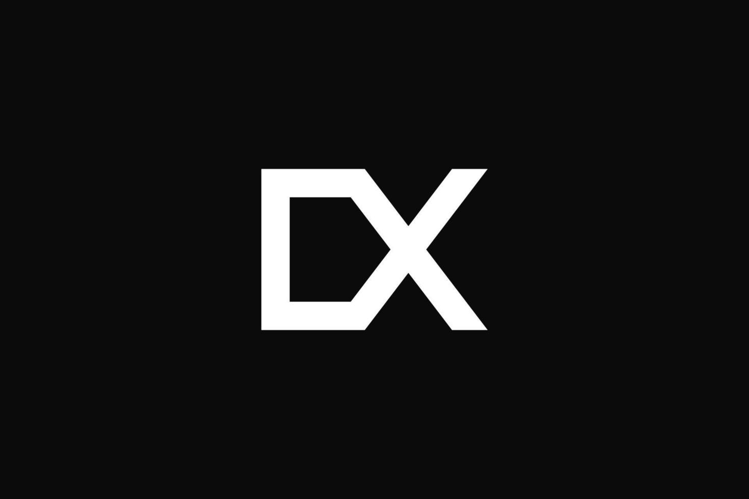 DX monogram logotype design vector