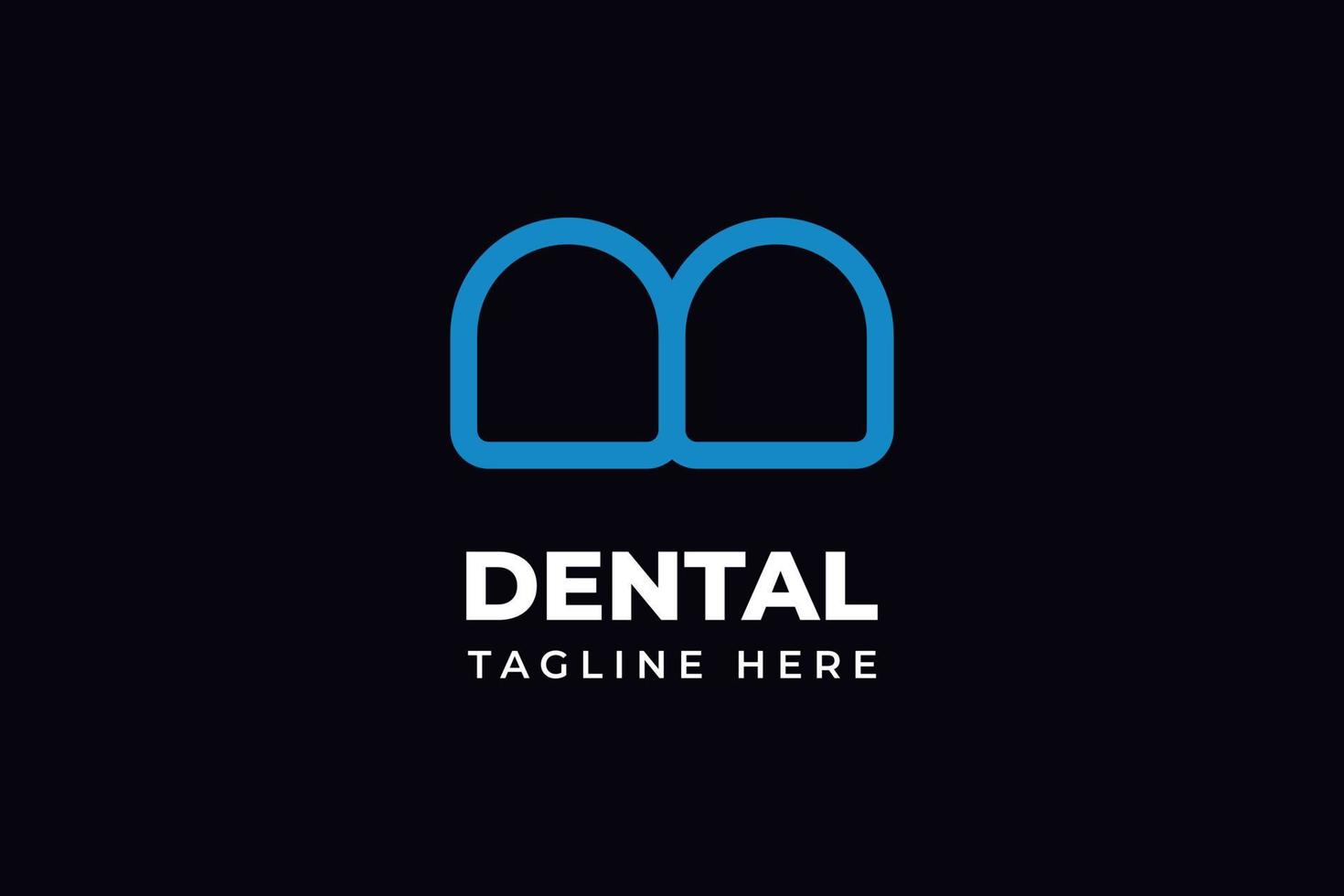 vector de diseño de logotipo de cuidado dental