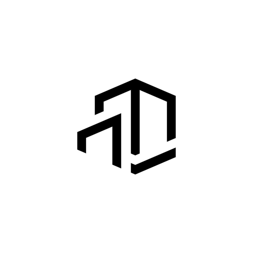 NM initial letter logo design vector