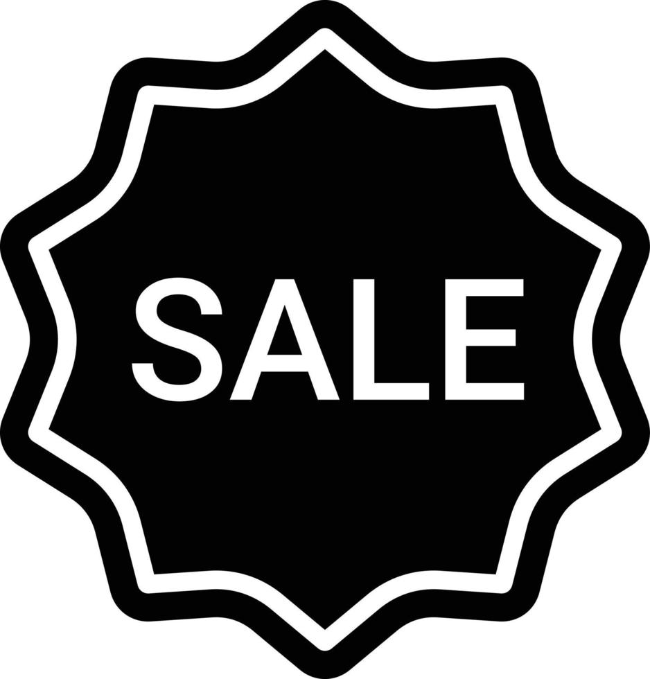 Sale Sticker Icon Style vector