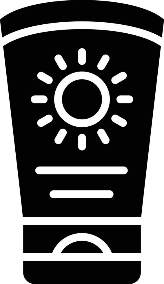 Sun Cream Icon Style vector