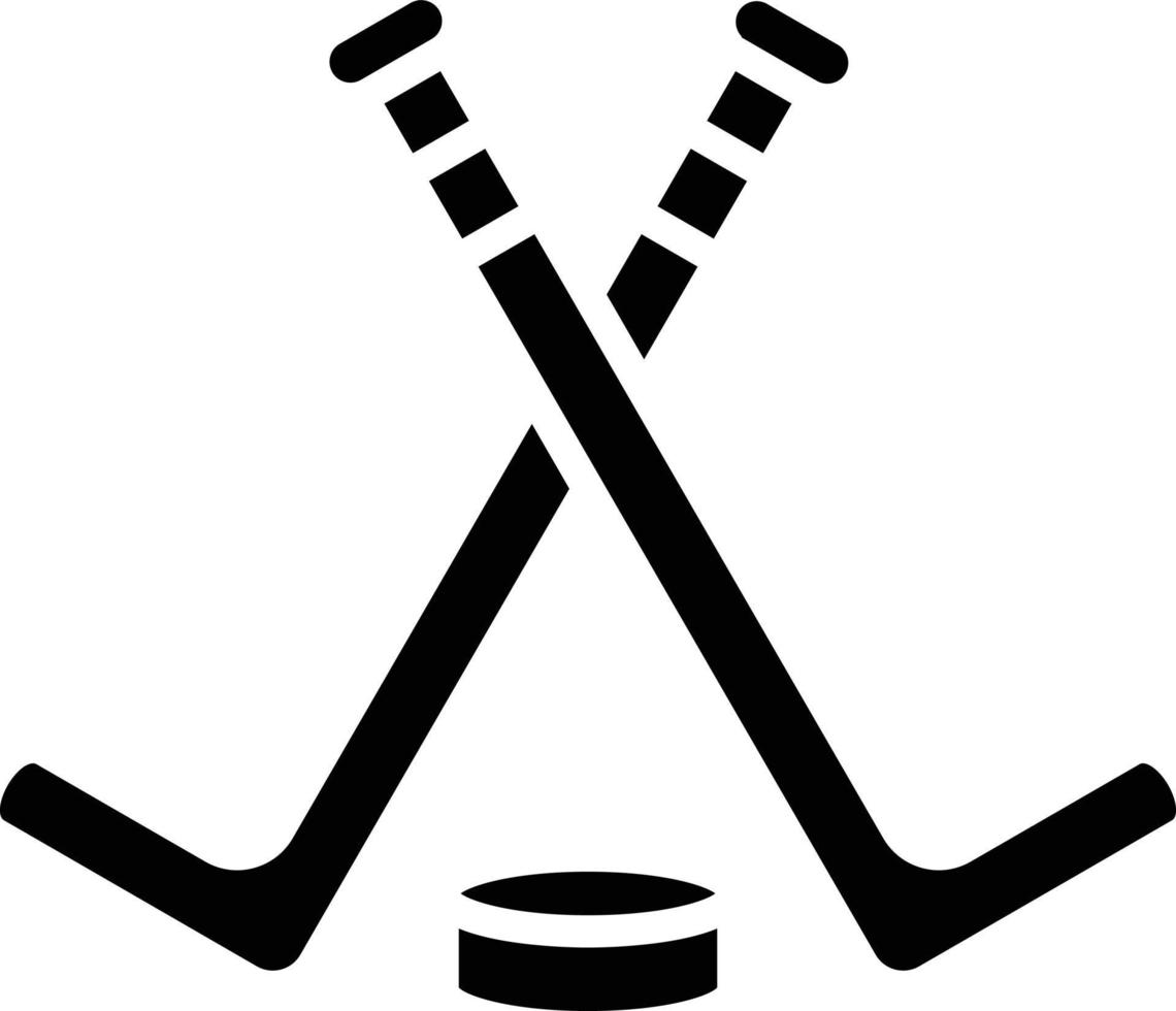 estilo de icono de hockey sobre hielo vector
