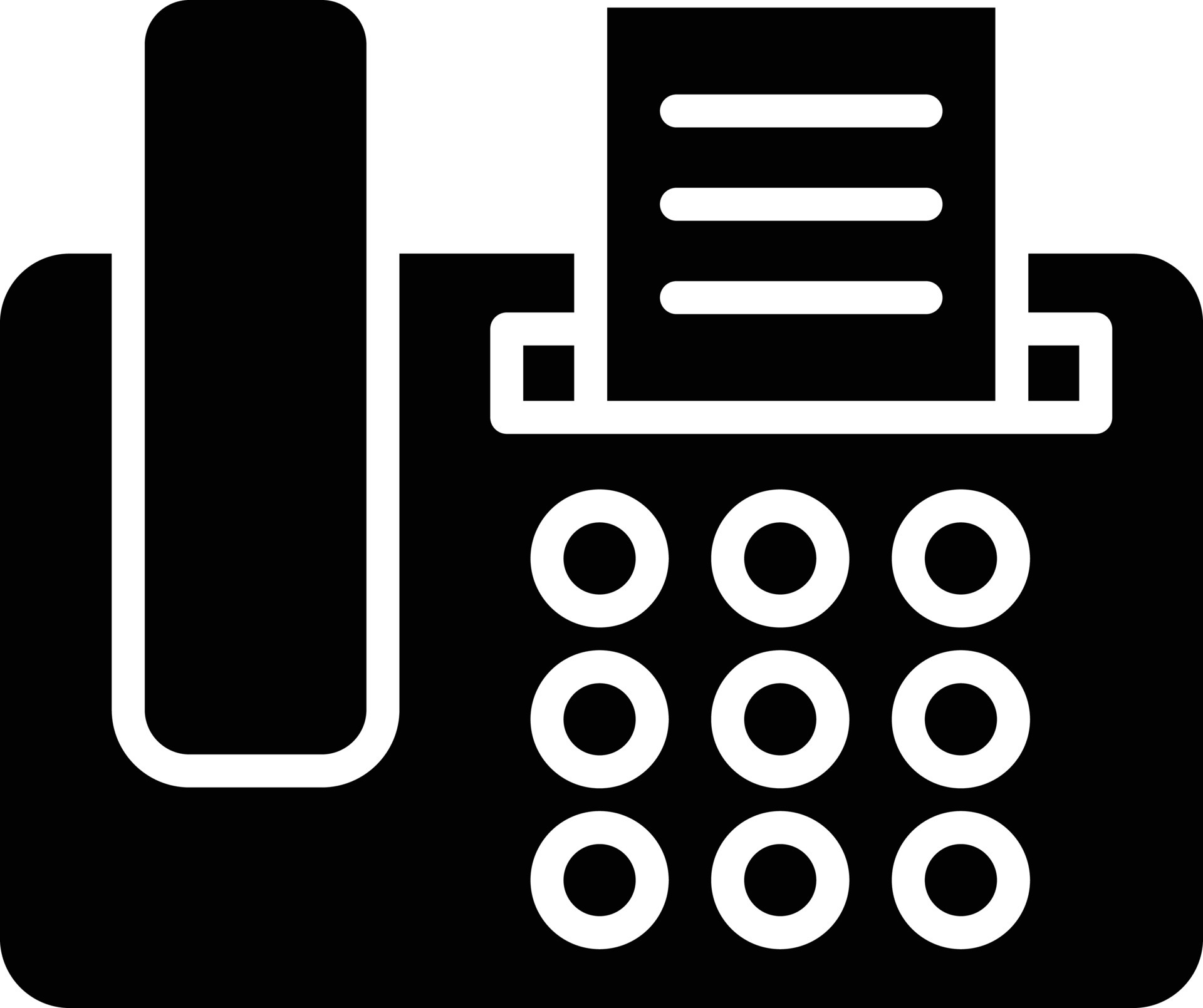 Fax Machine Icon Style 5941464 Vector Art at Vecteezy
