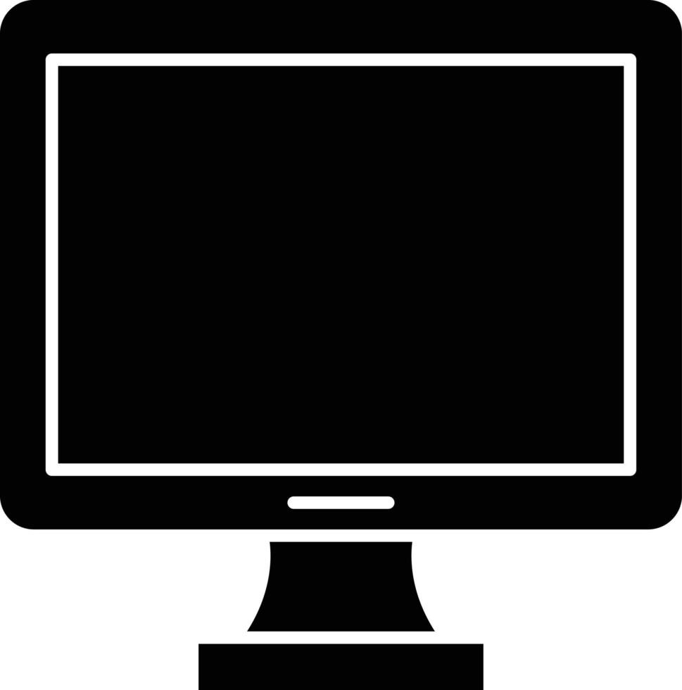 estilo de icono de pantalla lcd vector