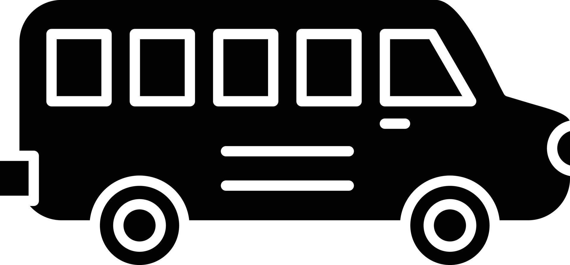 School Bus Icon Style vector