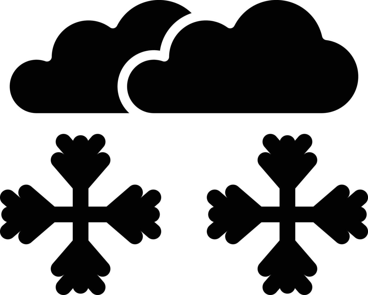 Snowstorm Icon Style vector