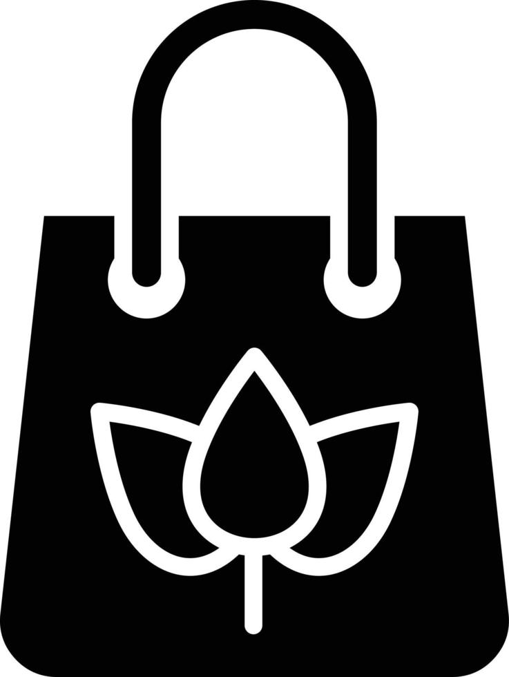 Eco Bag Icon Style vector