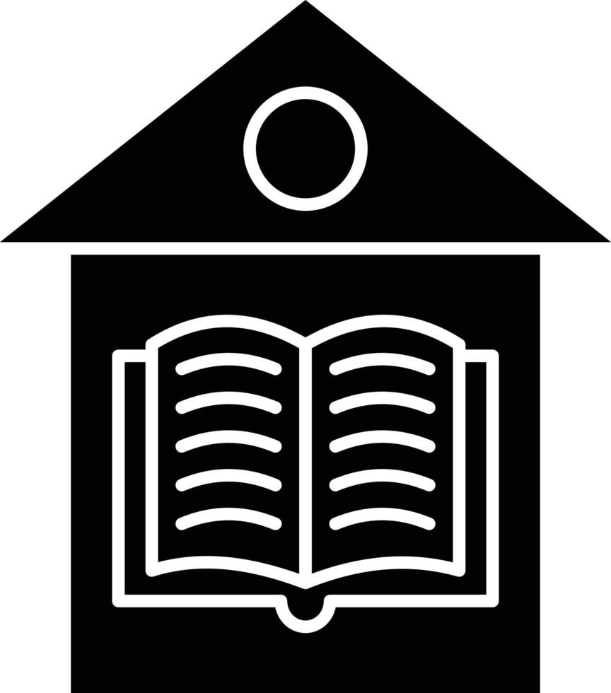 Home Schooling Icon Style vector