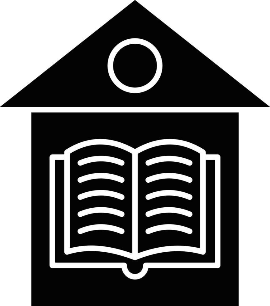 Home Schooling Icon Style vector