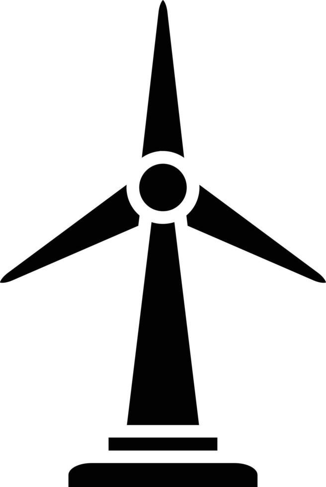 estilo de icono de molino de viento vector