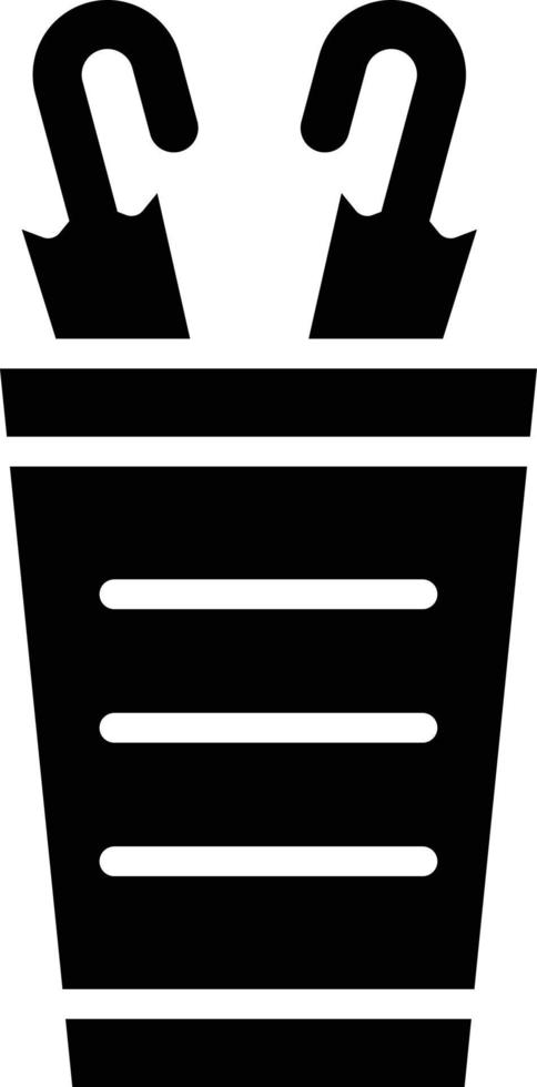 Umbrella Stand Icon Style vector