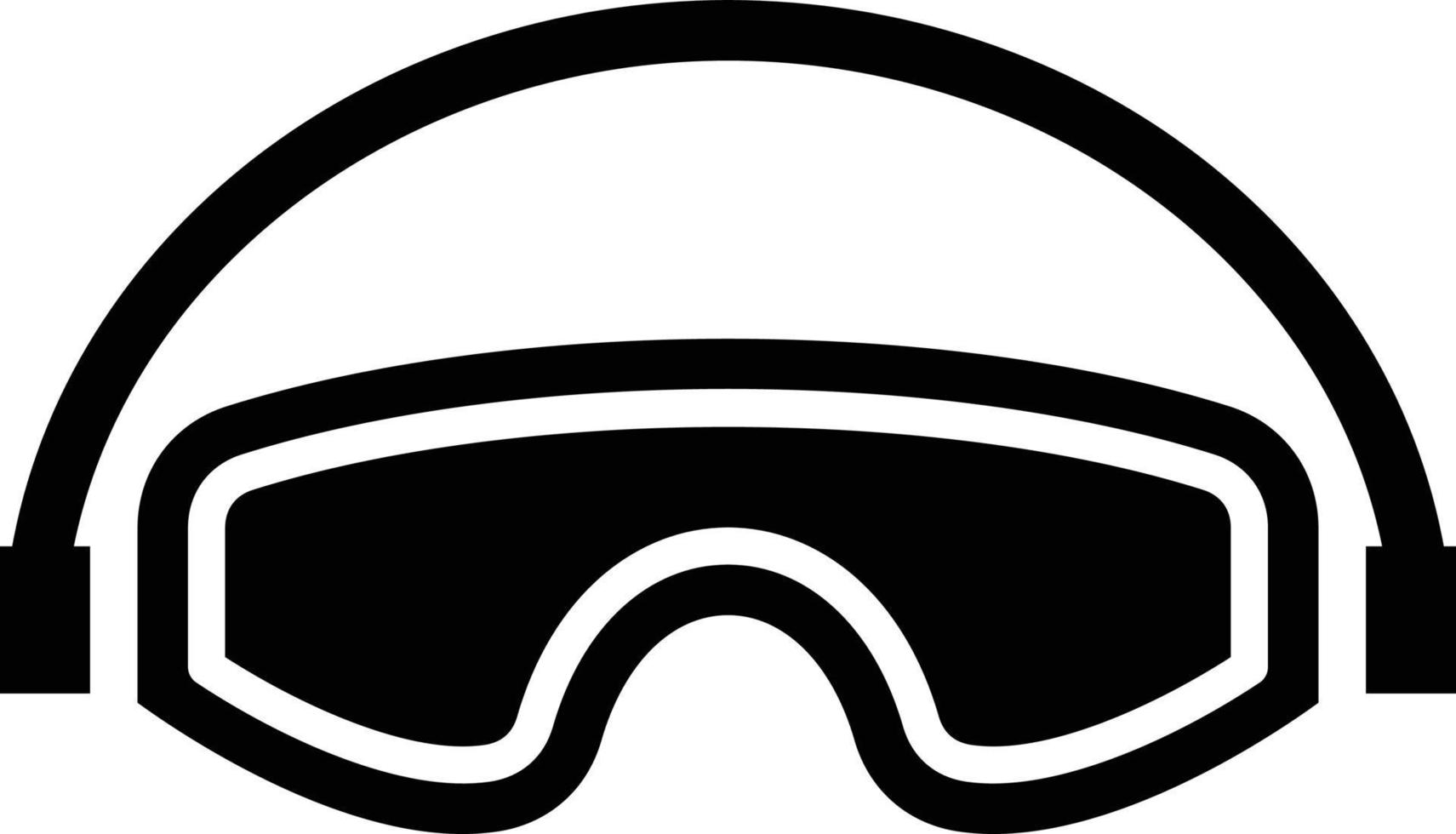 estilo de icono de gafas de seguridad vector