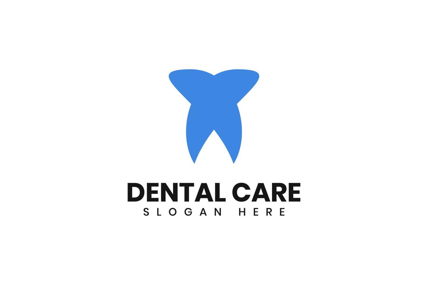 Dental care logo design vector