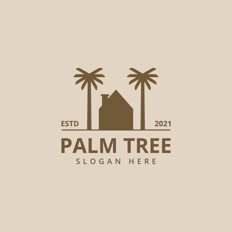 Palm icon logo design vector template