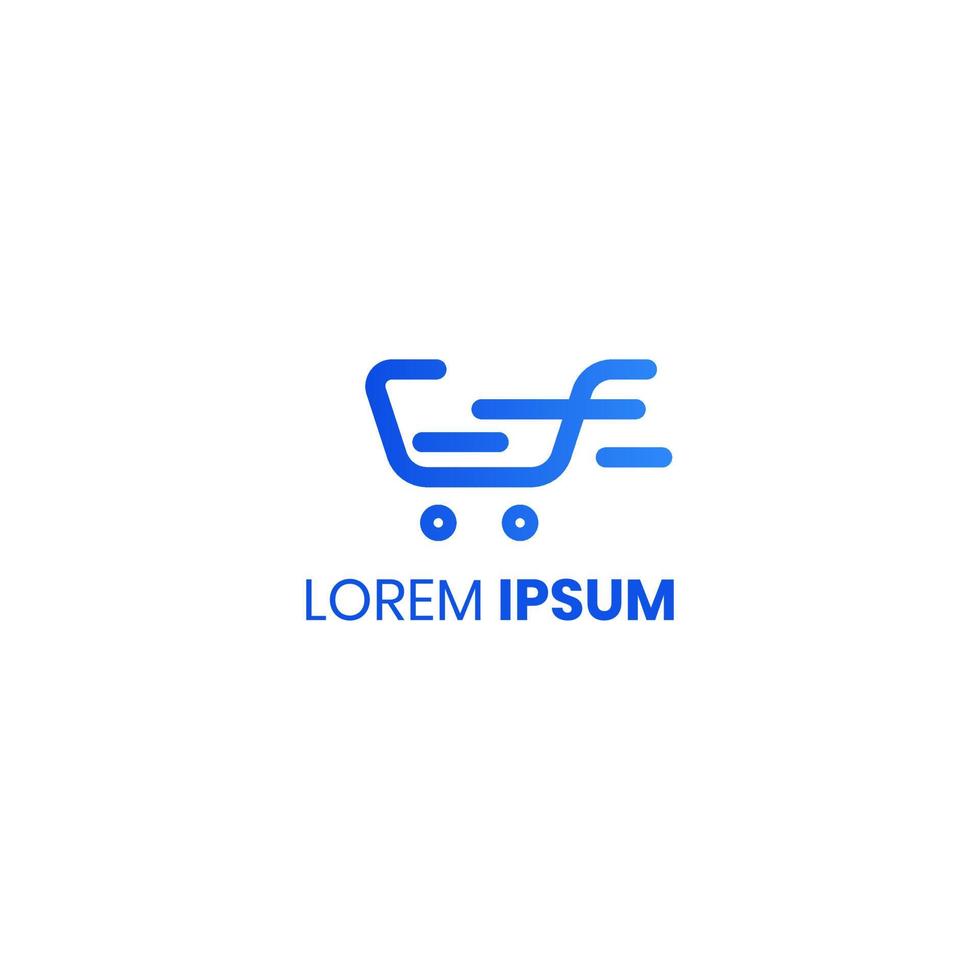 icono de diseño de logotipo de tienda en línea vector