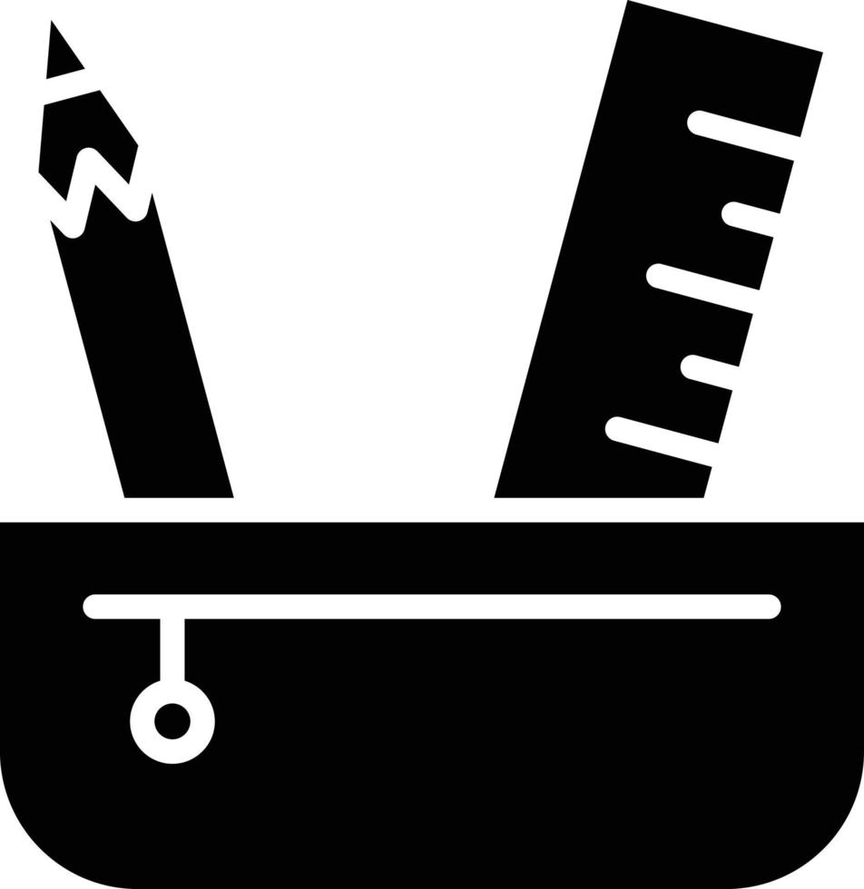 Pencil Case Icon Style vector