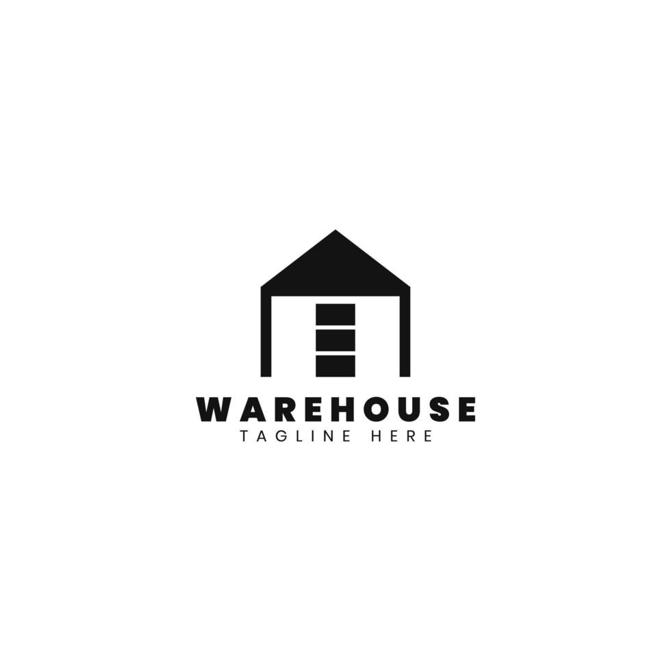 Warehouse icon logo design vector template