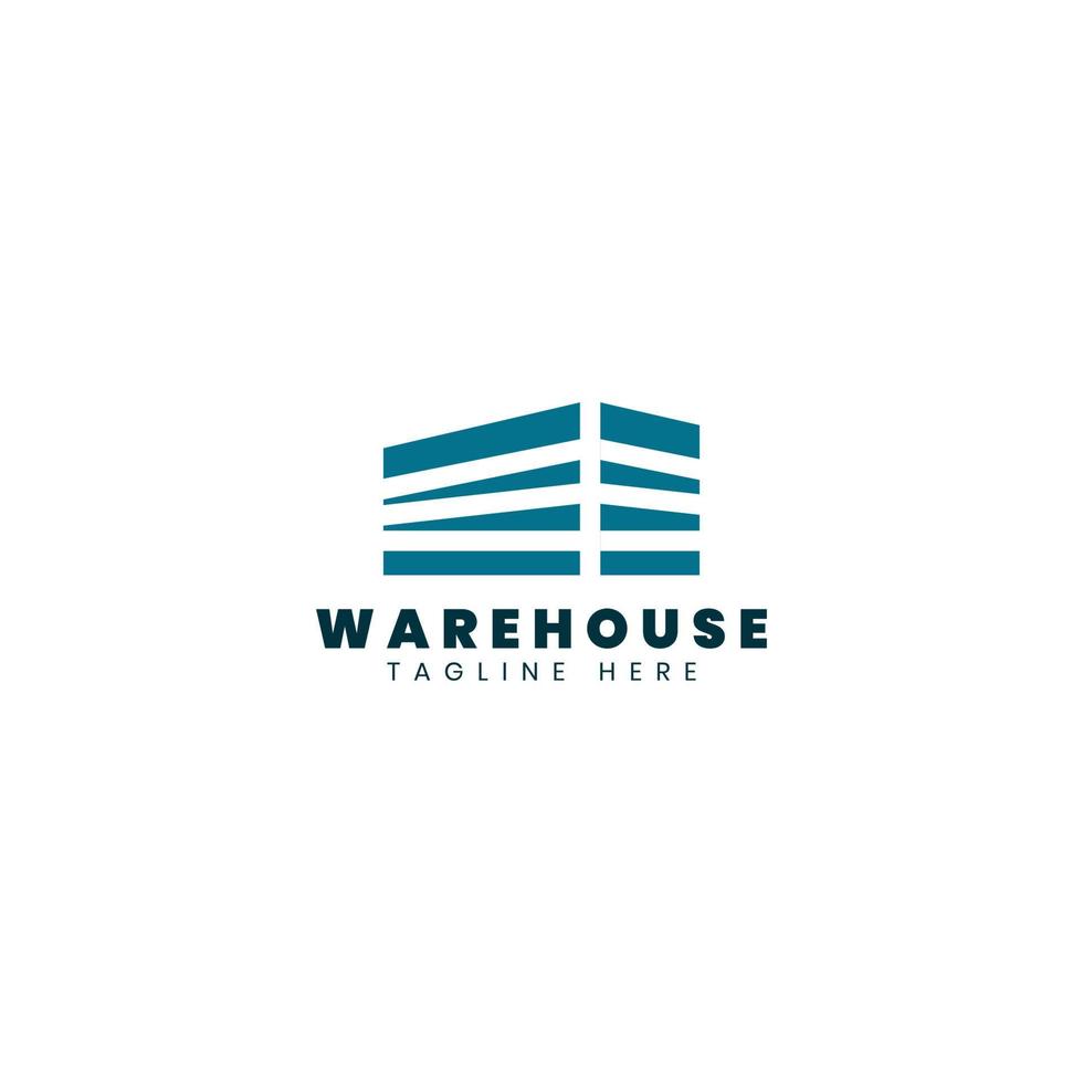Warehouse icon logo design vector template