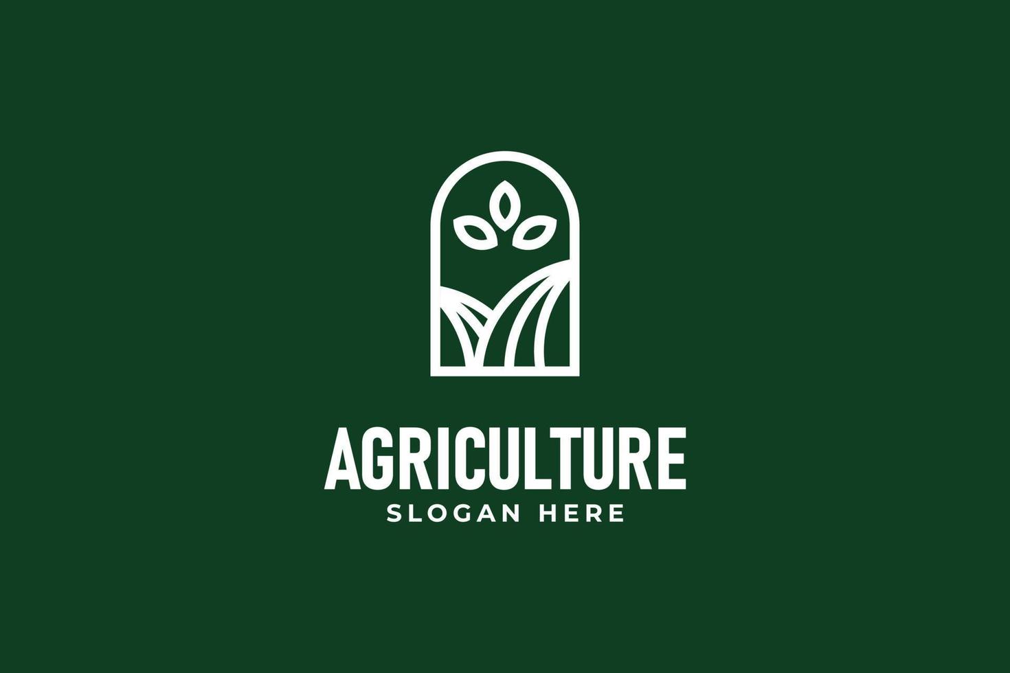 Agriculture logo design vector