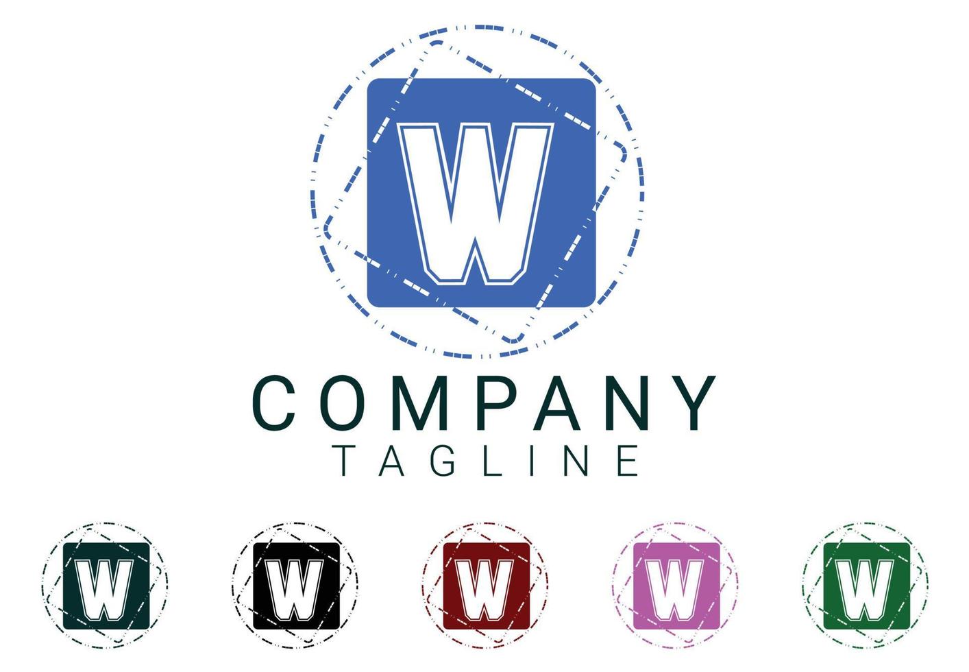 W letter new logo and icon design vector