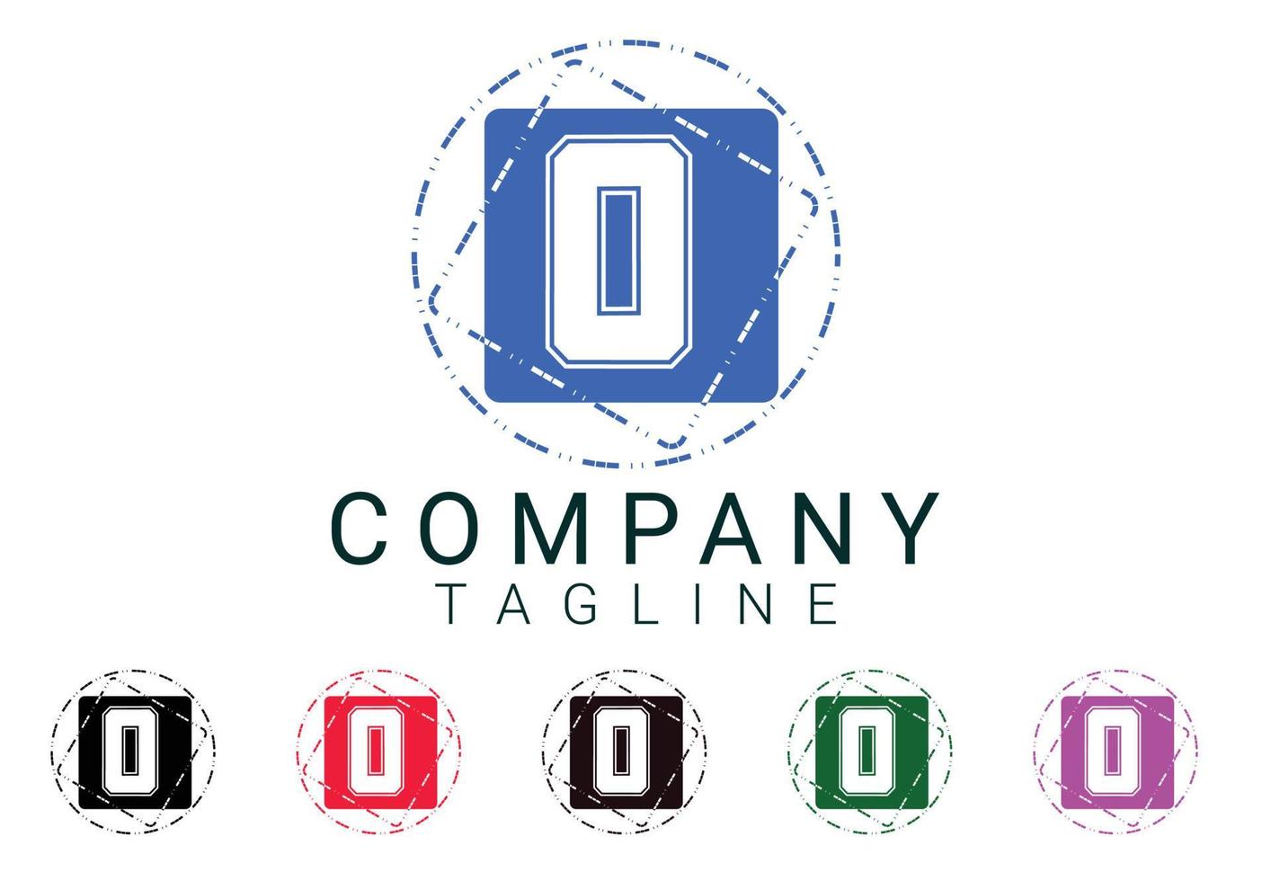 O letter new logo and icon design vector